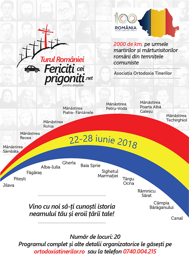 Turul României „Fericiți cei prigoniți pentru dreptate” 2018 (22-28 iunie)